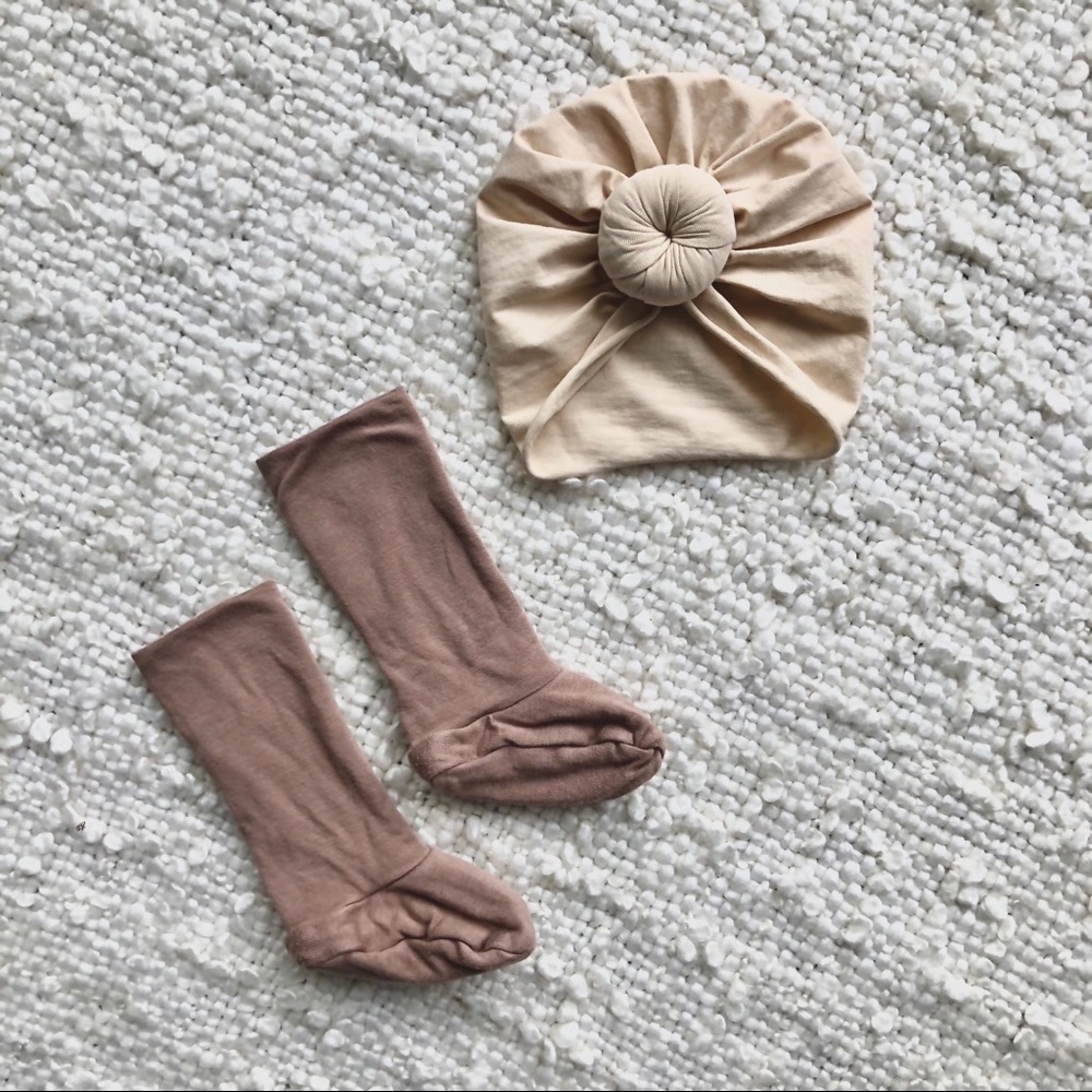 Baby Knot Turban & KQ Socks